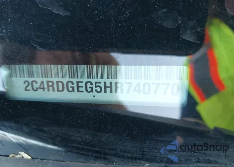 2017 Dodge Grand Caravan Gt z USA, uszkodzony, nr VIN 2C4RDGEG5HR740770